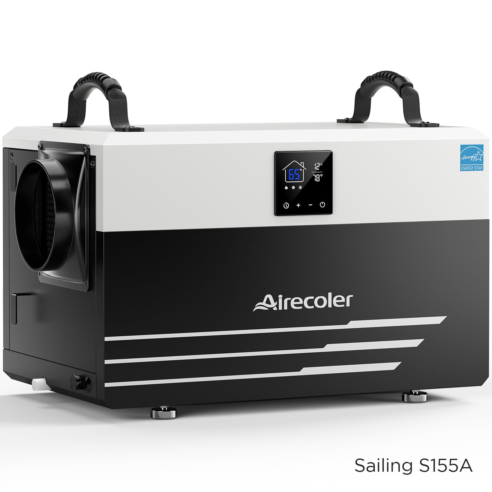 155 Pint Commercial Dehumidifier for Basement & Crawl Space | Airecoler Sailing S155A