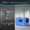 125 Pint Commercial Dehumidifier with Pump and Drain Hose for Crawlspaces & Basements | Airecoler GT-XP5