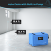 125 Pint Commercial Dehumidifier with Pump and Drain Hose for Crawlspaces & Basements | Airecoler GT-XP5