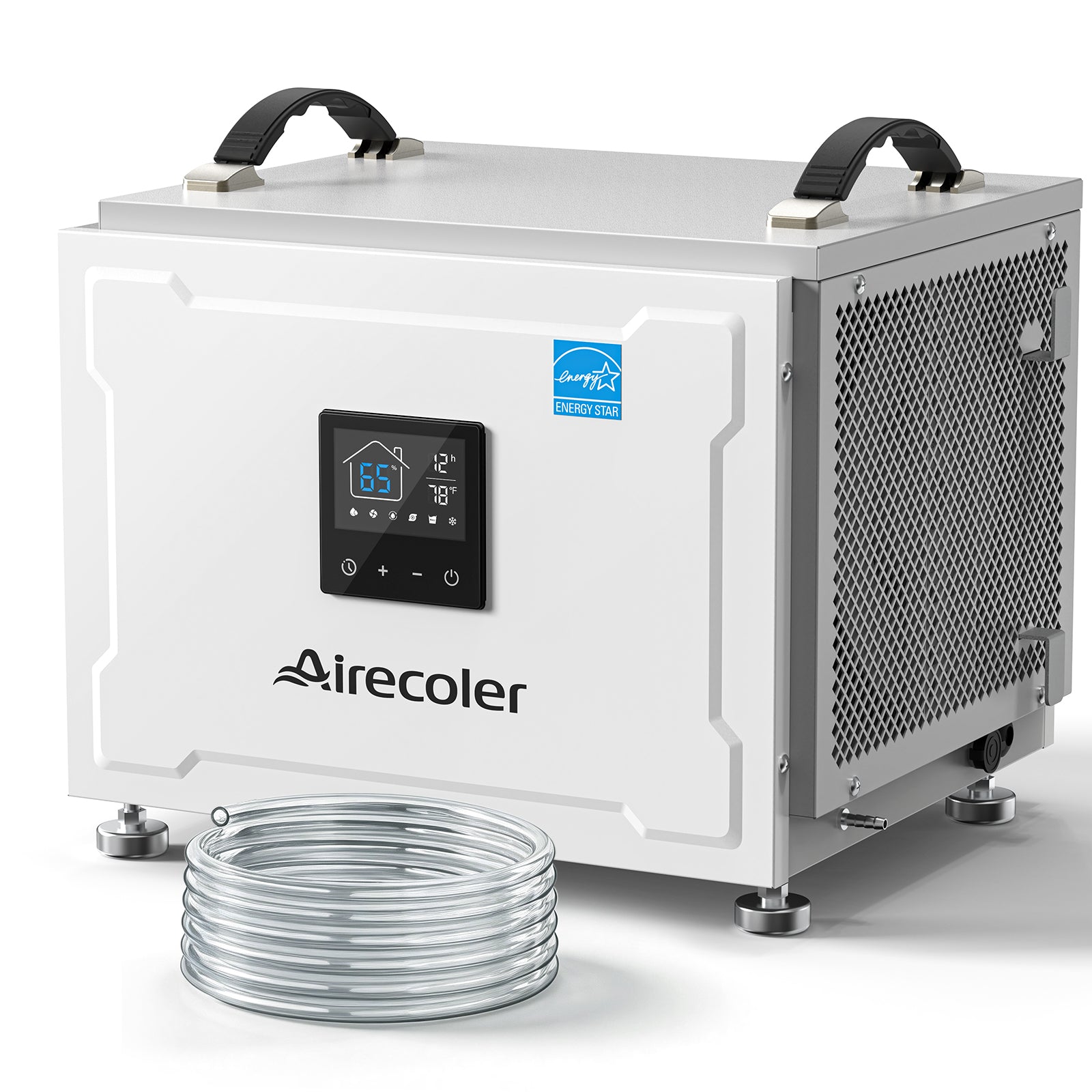 70 Pint Commercial Dehumidifier with Pump and Drain Hose for Crawlspaces & Basements | Airecoler Stellar SP10