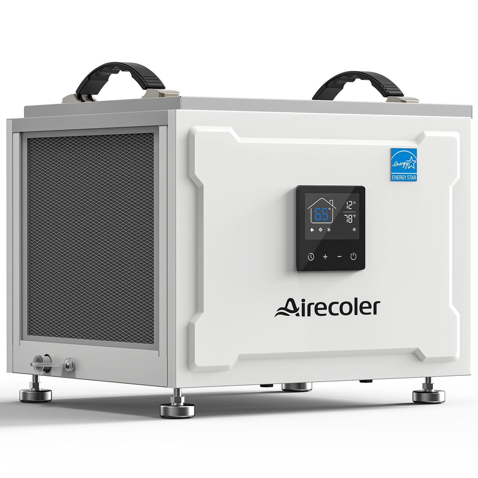 70 Pint Commercial Dehumidifier for Crawlspaces & Basements with Drain Hose | Airecoler Stellar S10
